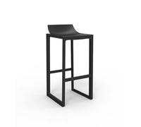 WALL STREET - Tabouret de bar moderne pour extérieur / intérieur Noir