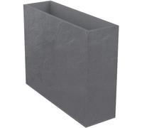 Wall wall Loft XL Volcania 63 L -Reproduction en pierre artificielle - Double mur - Réservoir d'eau - 99 x 29 x 78 cm - Gris galet
