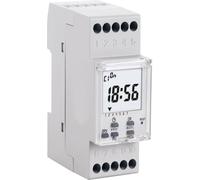 Wallair 1IO7081 Minuterie numérique programme hebdomadaire 3500 W IP20 réserve de marche