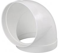Wallair 20210165 Système de ventilation pour conduites rondes 150 raccord de tuyau coudé à 90°