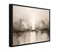 WallArena images imprimées sur toile, abstraction, | Format : 100 x 70 cm (L x H) - toile unique encadrée. Prête à accrocher : cette œuvre d’art murale moderne est