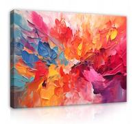 WallArena images imprimées sur toile, Abstrait, | Impression sur toile abstraite, image sur toile, dimensions : 100 x 70 cm (L x H) - pièce unique sur toile.