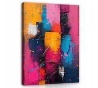 WallArena images imprimées sur toile, Abstrait, | Peinture abstraite sur toile, image sur toile, dimensions : 70 x 100 cm (L x H) - une seule pièce sur toile.