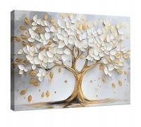 WallArena images imprimées sur toile, Arbre, | Arbre, impression sur toile, tableau sur toile, dimensions : 100 x 70 cm (L x H) - une seule pièce sur toile.