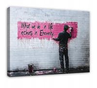 WallArena images imprimées sur toile, Banksy, | Banksy, impressions sur toile, image sur toile, dimensions : 100 x 70 cm (L x H) - pièce unique sur toile.