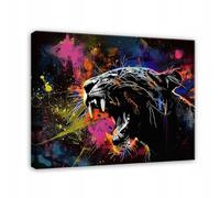 WallArena images imprimées sur toile, Panthère, | Panthère, impression sur toile, image sur toile, dimensions : 100 x 75 cm (L x H) - pièce unique sur toile.