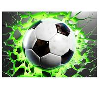 Wallarena Papier peint photo intissé, football, 152.5x104cm | Pour les chambres d'enfants, papier peint intissé de haute qualité, papier peint photo, papier peint pour chambre d'enfant