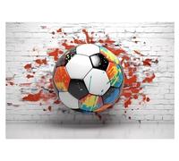 WallArena Papier peint photo intissé football368x254cm | Papier Peint Intissé de Haute Qualité, Impression latex, Résistant aux UV