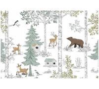 WallArena Papier peint photo intissé Forêt250x175cm | Papier Peint Intissé de Haute Qualité, Impression latex, Résistant aux UV
