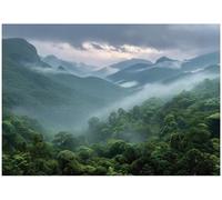 WallArena Papier peint photo intissé, Montagnes, 400x280cm | Papier peint intissé de haute qualité, pour salon et chambre, revêtement mural, papier peint effet 3D - colle incluse.