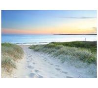 WallArena - Papier peint panoramique intissé plage et mer 350x250 cm - Papier peint photo non tissé - Pour salon et chambre à coucher - Effet 3D - Avec colle - Paysage tropical océan