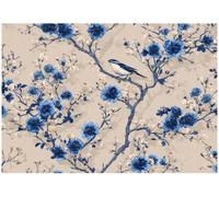 WallArena Papier peint photo texturé en vinyle Motif fleurs 254 x 184 cm