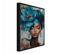 WallArena Tableau mural en métal brossé - Femme - Plage - 100 x 150 cm - Tableau mural XXL - Pour salon, chambre à coucher, salon - Moderne - Abstrait