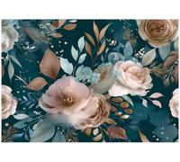WallArena Vinyl Strukturierte Fototapete Blumen 254 x 184 cm