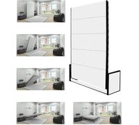 Wallbedking - Lit Escamotable 1 Place - 120cm x 190cm - Lit Mural Rabattable - Vertical - Studio