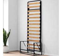 Wallbedking - Lit Escamotable 1 Place - 90cm x 200cm - Lit Mural Rabattable - Vertical - Classique