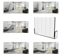 Wallbedking - Lit Escamotable 2 Personnes - 190cm x 140cm - Lit Mural Rabattable - Horizontal - Studio