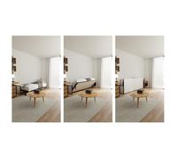Wallbedking Lit escamotable Morphy Studio - Système Multifonction modulaire SizeFlex & TypeFlex (140x190 cm, Horizontal)