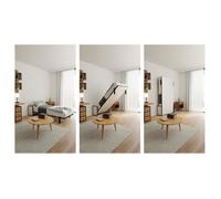 Wallbedking Lit escamotable Morphy Studio - Système Multifonction modulaire SizeFlex & TypeFlex, lit escamotable Gain de Place et