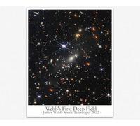 Wallbuddy James Webb Telescope 2022 First Deep Field Affiche Decoration Murale - Solar System Astronomie Aesthetic Room Decor Idéal Bureau Displate Affiche Scolaire Ensemble De 6 (40cm x 50cm)
