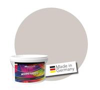 WALLCOVER Peinture murale de qualité supérieure | Gris Greige | 2.5L = 20m² | Pour les intérieurs à très haut pouvoir couvrant (classe 1) | Finition mate | Fabriquée en Allemagne