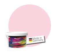 WALLCOVER Peinture murale de qualité supérieure | Rose Bonbon | Couleur pastel | 5L = 40m² | Pour les intérieurs à très haut pouvoir couvrant (classe 1) | Finition mate | Fabriquée en Allemagne