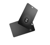 Wallet Tracker Card,tracker Bluetooth fin,fonctionne avec Apple Find My iOS uniquement,rechargeable,localisateur de portefeuille et d'objets pour portefeuille,étiquettes de bagage et autres noir(1pcs)