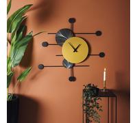 Wallity, APS139LCA, horloge murale, dorée, 100 % ACIER, 36 x 99 cm