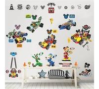 Ensemble de 74 stickers muraux de Mickey Mouse, Dingo et Donald Duck.