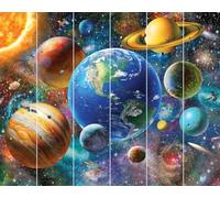 Walltastic Ltd Papier peint Motif système solaire FSC Multicolore 2,4 m de haut x 3 m de large 46771
