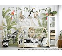 Walltastic Papier peint mural Jungle Safari, papier FSC, multicolore, 2,4 m de haut x 3 m de large, taille unique