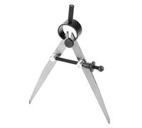 Walmeck Boussole en Cuir et Acier au Carbone, 100mm, Séparateur à Ressort Réglable pour Mesurer la Notation et le Marquage du Cuir