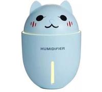 Walmeck Humidificateur d'air à Brouillard Diffuseur Ultrasonique de Parfum Portatif USB Multifonctionnel 3 en 1 Avec mini Ventilateur LED Pour