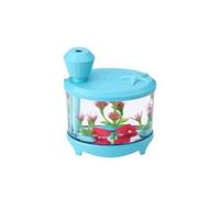 Walmeck Humidificateur d'air à ultrasons pour le nouveau réservoir de poissons LED Night Light Aquarium Petit Cylindre Purificateur d’air Brumisateur Lampe Haute capacité Pulvérisation USB Mini Filtre