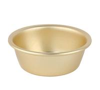 Walmeck Pot à Nouilles Ramen Coréen 16cm 20cm, Marmite en Alliage D'aluminium avec Double Poignée, pour Flamme Nue et Poêles électriques en Céramique (Bol à vin de aluminium jaune)