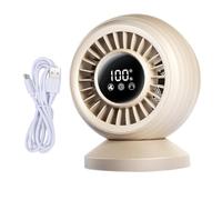 Walmeck Ventilateur de Bureau Portable, Fonctionnant sur Batterie 8 000 | Circulateur D'air Silencieux pour le Bureau et le Camping, Petit Ventilateur de Table Oscillant avec Vitesses Réglables,