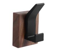 Walnut Wall Mount Hooks - Heavy Duty Wooden Coat Hangers, Decorative Storage Organizer for Bags and Accessories, Durable Space Saving Solution | For Towels Jackets Backpacks Purses Hats Keys Home And
