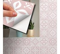 WALPLUS Lot de 72 autocollants muraux Sevilla Rose clair 15 cm