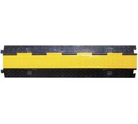 Walther Werke Protège-câbles 39870020 caoutchouc noir, jaune Nombre de canaux: 2 1000 mm Contenu: 1 m