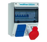 walther_werke Walther Werke Combinaison de prises en plastique, boîtier mural 6921109 Quantité:1