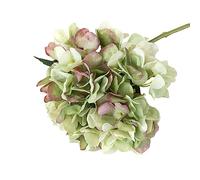 Wambere 9 pièces Fleur d'hortensia artificielle, Bouquets de fleurs de soie hydrangea à longue tige réalistes pour arrangements floraux DIY, décorations de mariage, décoration de maison, centres de