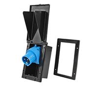 wamovo - Prise de courant externe CEE - Etanche - Noire - 200 à 250 V - 16 A - 3 broches