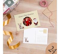 Wanapix | Carte de Noël Personnalisée | Carte Postale avec Photo et Texte | Carte de Voeux Noël | 15 x 10 cm | 1 unité | 1 unité | Bébé