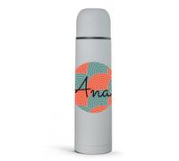 Wanapix | Gourde Isotherme Personnalisable 500ml |Gris Japón