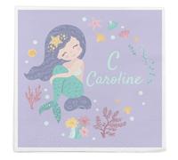 Wanapix | Serviettes en papier personnalisées | Serviette de table enfant | Bébés, Enfants, Fêtes | Décoration d'anniversaire | Sirène
