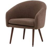 Paris prix Fauteuil design bouclette - Marron