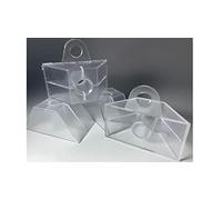 Wandbreite - Kit de fixation Entretoises en plastique polystyrène PS, transparent, avec œillet latéral (profil trapèze 70/18, entretoises) - 100 pièces