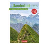 Wanderlust Calendrier culturel hebdomadaire 2025 - 53 visites de Sylt aux Alpes : calendrier photo avec les plus beaux sentiers de randonnée d'Allemagne et d'Europe. (Planificateur hebdomadaire