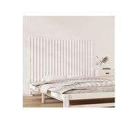vidaXL Tête de lit murale Blanc 147x3x90 cm Bois massif de pin