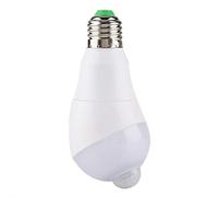 Wandisy Cadeaux de mai Ampoule à détecteur de Mouvement, tête de détection rotative à 350 ° pour Couloir E27(Cold White 7W)